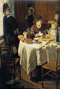 Le déjeuner Claude Monet Peinture à l'huile